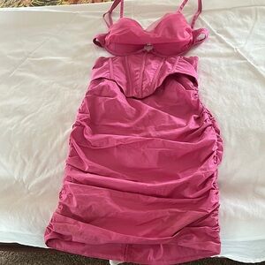 Oh Polly bright pink dress for college parties, size US 2